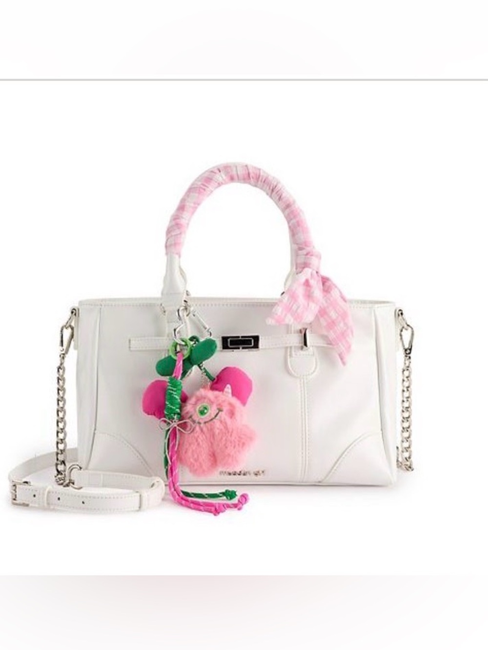 Madden girl white satchel